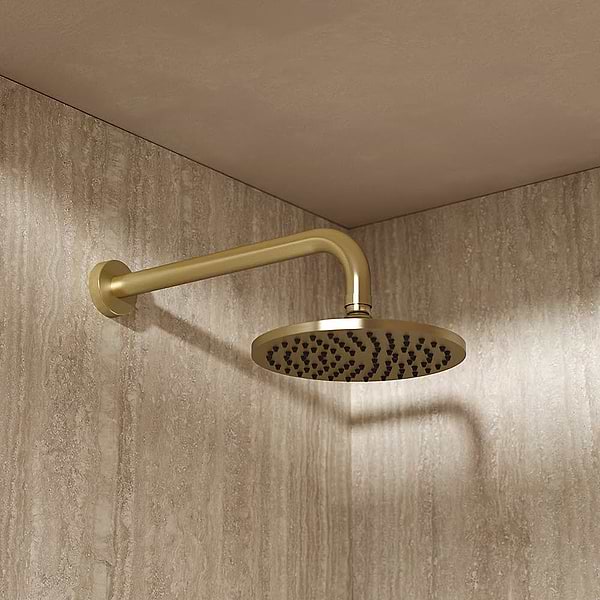 Crosswater MPRO 200mm Fixed Shower Head Brushed Brass