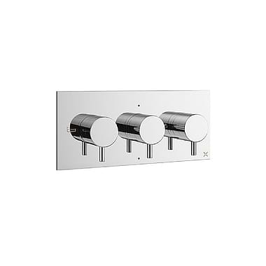 Crosswater MPRO 3 Outlet 3 Handle Thermostatic Shower Valve Landscape Trimset