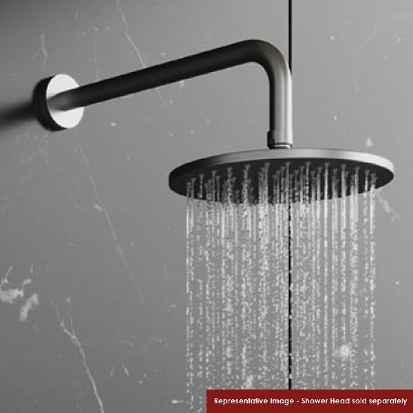 Crosswater MPRO Wall Mounted Shower Arm 350mm Brushed Stainless Steel