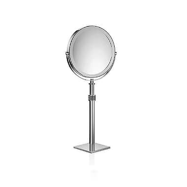Decor Walther Round Cosmetic Mirror with 5x Magnification & Adjustable Height