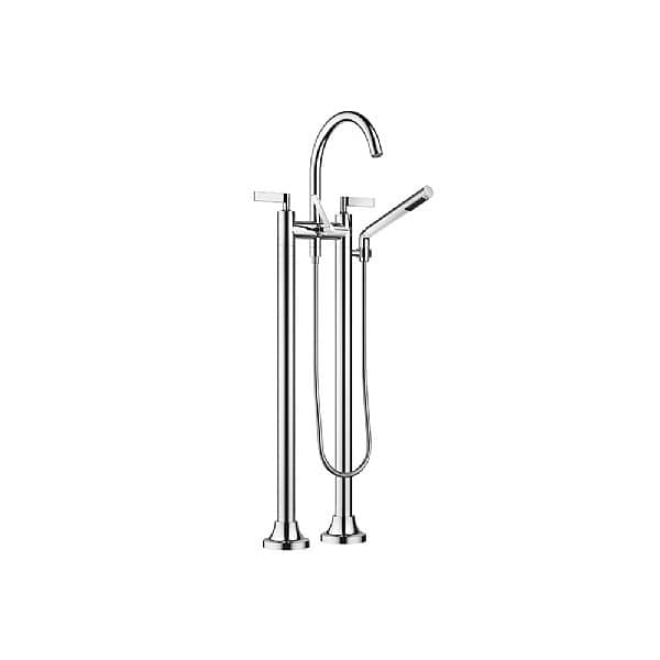 Dornbracht VAIA Freestanding Lever Handle Two Hole Bath Mixer with Hand Shower