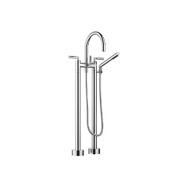 Dornbracht Tara. Freestanding Lever Handle Two Hole Bath Mixer with Hand Shower