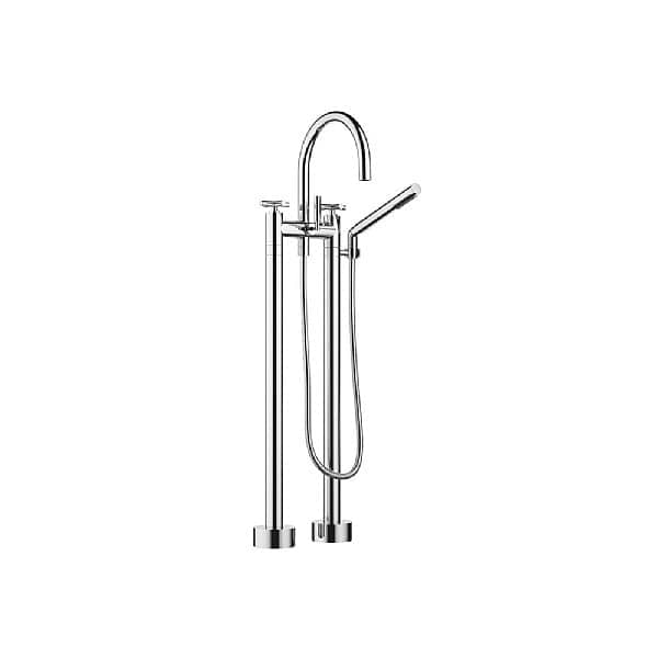 Dornbracht Tara. Freestanding Two Hole Bath Mixer with Hand Shower