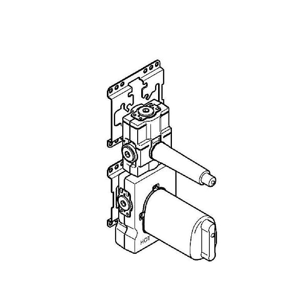 Dornbracht Concealed Part for xTOOL Thermostat Module with One valve 3/4 Inch