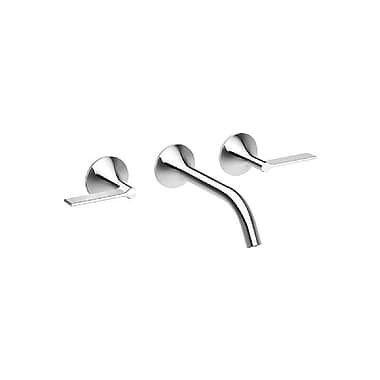 Dornbracht VAIA Wall-mounted Three Piece Lever Handle Basin Mixer 190mm Projection