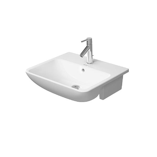 Duravit ME by Starck Semi-Recessed Basin 550mm Satin Matt White