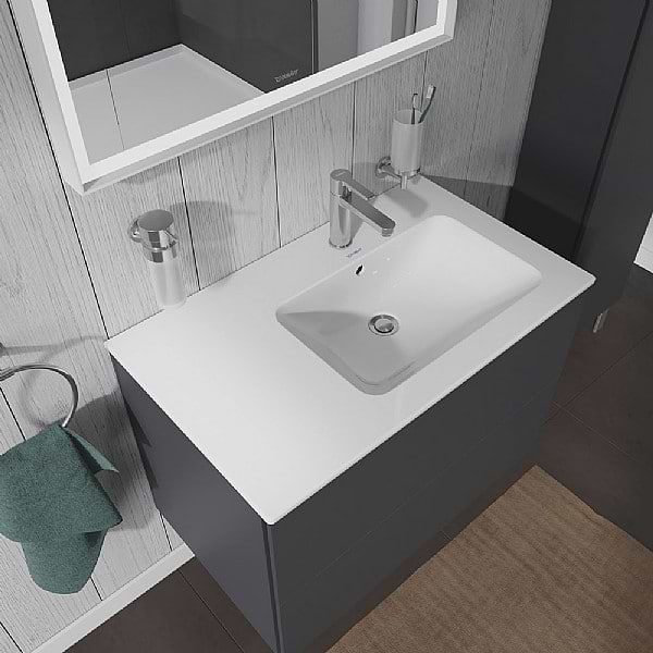 Duravit ME by Starck Asymmetric Furniture Washbasin Right Bowl 830mm