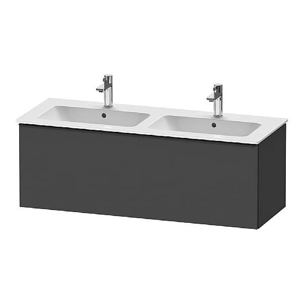 Duravit D-Neo Vanity Unit with Pull-Out Compartment for ME by Starck Double Basin 1280x440mm