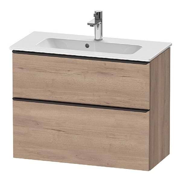 Duravit D-Neo Vanity Unit with Pull-Out Compartment and Drawer for ME by Starck Compact Basin 810x372x625mm