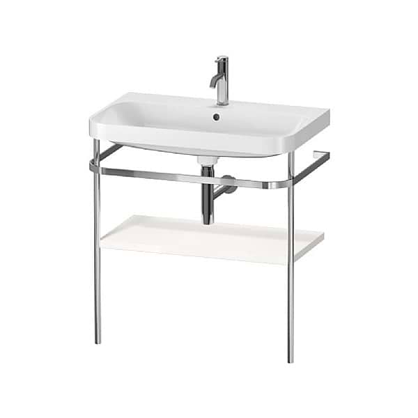 Duravit Happy D.2 Plus C-Shaped Stand Set with Shelf 775x490mm