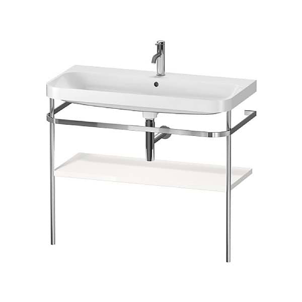 Duravit Happy D.2 Plus C-Shaped Stand Set with Shelf 975x490mm