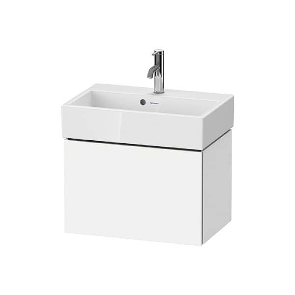 Duravit L-Cube Vanity Unit with Pull-Out Compartment for Vero Air Compact Basin 584x391mm