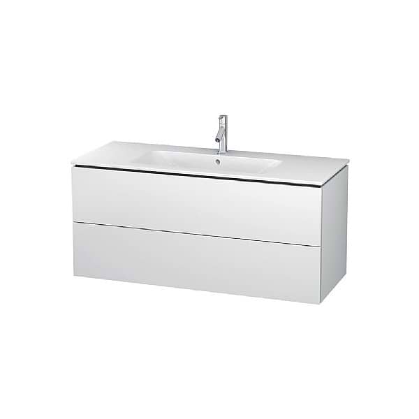 Duravit L-Cube Vanity Unit with Two Drawers for ME by Starck Basin 1220x481mm