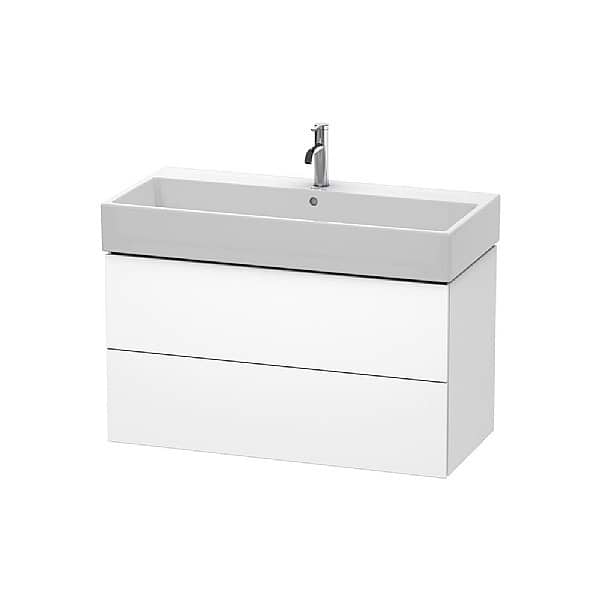 Duravit L-Cube Vanity Unit with Two Drawers for Vero Air Basin 984x459mm