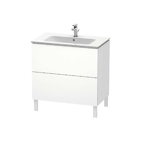 Duravit L-Cube Floorstanding Vanity Unit with Two Pull-Out Compartments for ME by Starck Basin 820x481mm