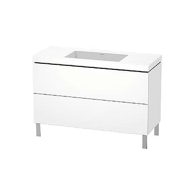 Duravit L-Cube Floorstanding C-Bonded Set with Two Pull-Out Compartments 1200x480x698mm