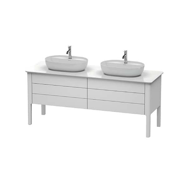 Duravit Luv Floorstanding Double Vanity Unit with Two Pull-Out Compartments and Two Drawers 1733mm