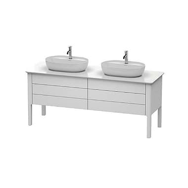 Duravit Luv Floorstanding Double Vanity Unit with Two Pull-Out Compartments and Two Drawers 1733mm