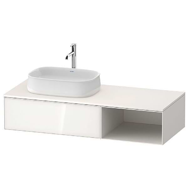 Duravit Zencha Vanity Unit with Pull-Out and Open Compartment 1300x550mm