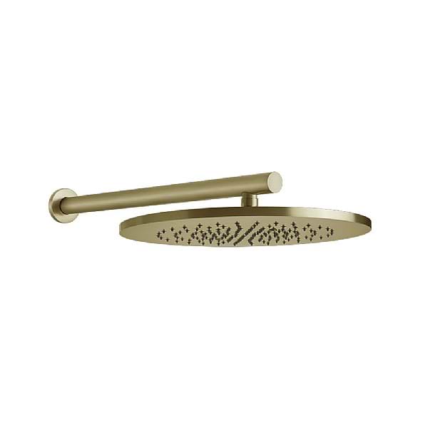Gessi Wall-mounted Adjustable Showerhead 355mm Brushed Brass PVD