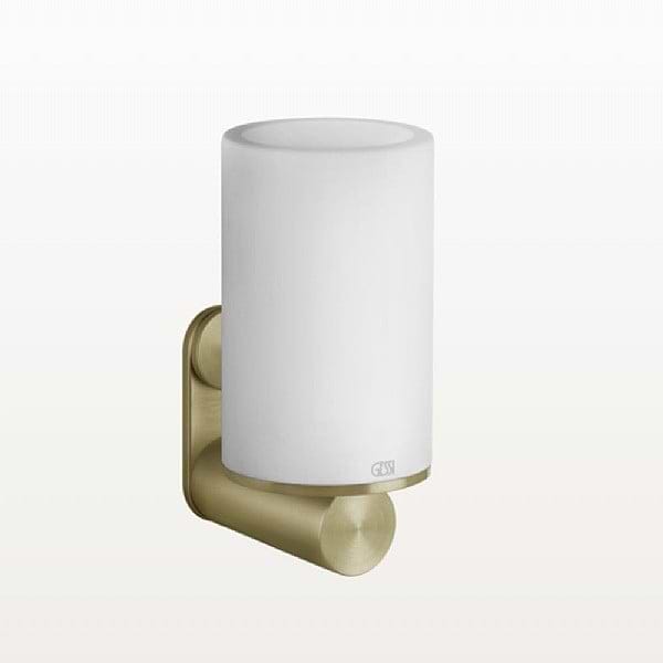 Gessi Wall Mounted Holder White & Brushed Brass PVD
