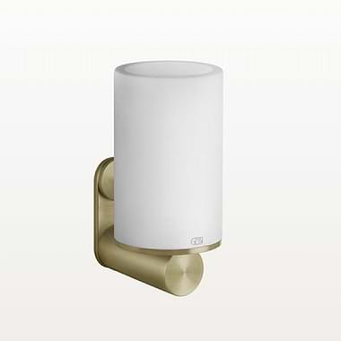 Gessi Wall Mounted Holder White & Brushed Brass PVD