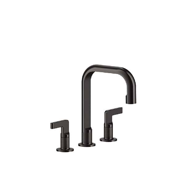 Gessi Inciso - Three Piece Basin Mixer Medium Spout