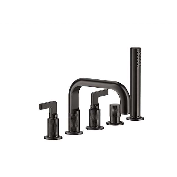 Gessi Inciso - Five Piece Bath Shower Mixer with Diverter