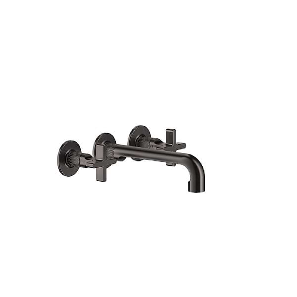 Gessi Inciso + Wall-Mounted Three Piece Basin Mixer