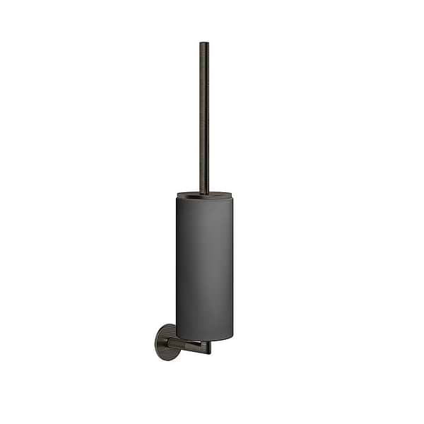 Gessi Ingranaggio Wall-Mounted Brush Holder Aged Bronze