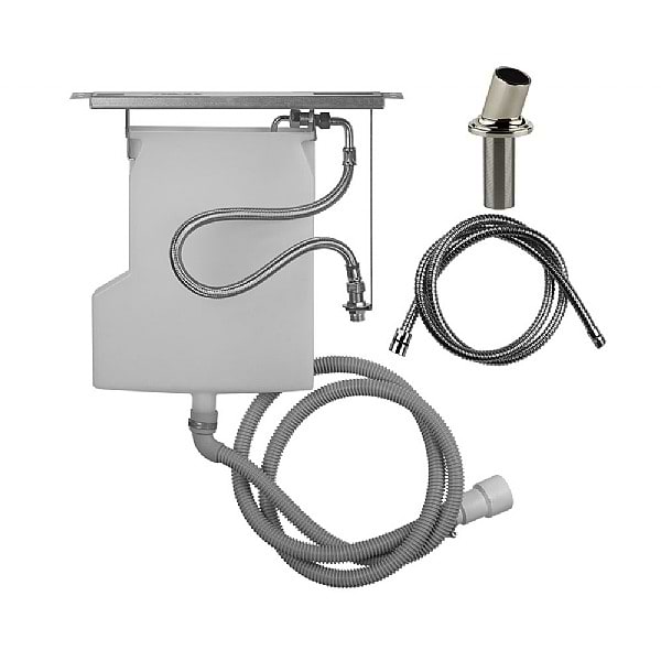 Gessi Venti20 Pull-out Handshower Drain Kit Tile Wall Installation