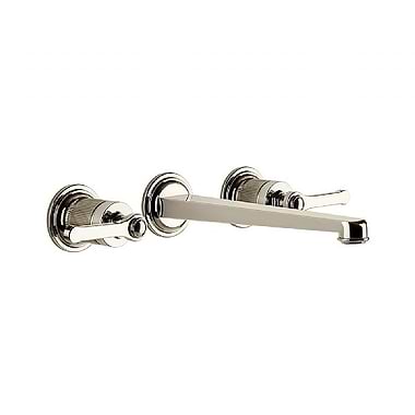 Gessi Venti20 Wall-Mounted Three Piece Basin Mixer Long Spout