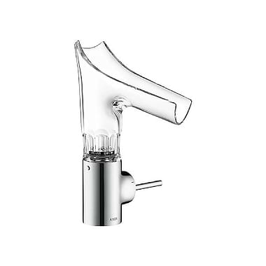 AXOR Starck V Single Lever Basin Mixer with Glass Spout Bevel Cut