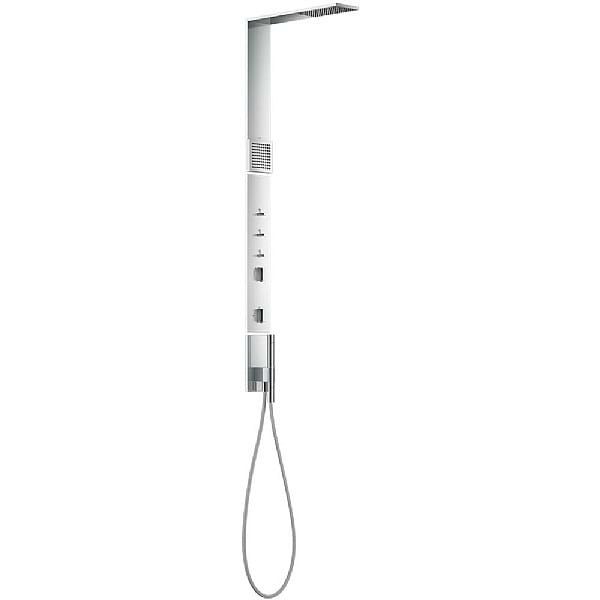 AXOR ShowerComposition Shower Panel with Thermostat, Overhead Shower and Shoulder Shower