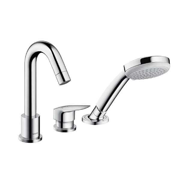 hansgrohe Logis 3-Piece Single Lever Bath Mixer