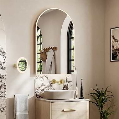 C.P. Hart Noble Arch LED Demisting Mirror